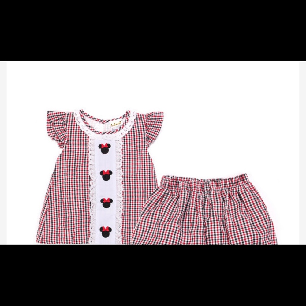 Infant/Toddler Girls Minnie Embroidery Set